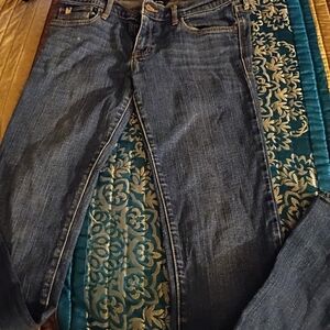 Abercrombie & Fitch Blue Skinny Jeans with Gold Accents